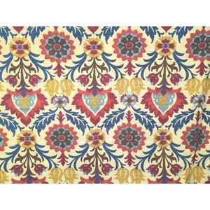 READ Waverly Santa Maria Desert Flower Damask Upholstery 2 Yard Decorator Fabric